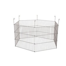 Parc hexagonal ø 120 x H 61 cm en métal pour extérieur pour rongeur