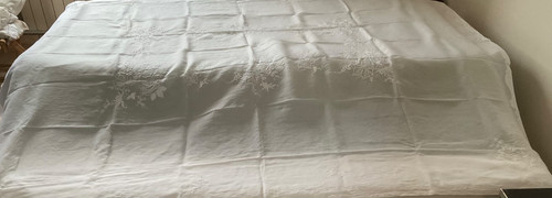 Ancienne nappe organdi - en,