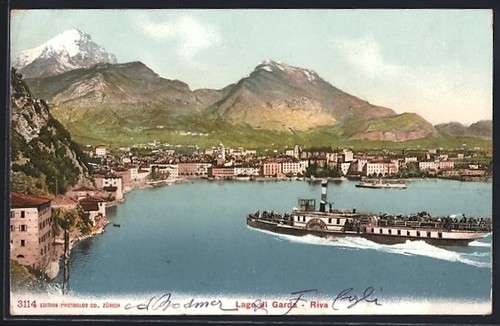 Carte postale riva lac de - carte, /