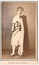 Algérien de la plaine tenue guerrier Photo CDV Algerie circa 1865 attr Portier