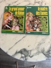 LOT 2 BD RAHAN LE MAITRE DES FAUVES ET LE GRAND AMOUR DE RAHAN EO 1986 MESSIDOR