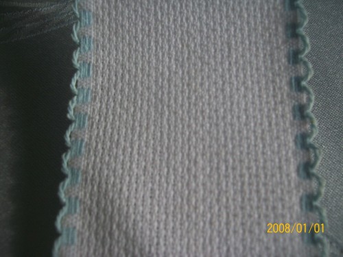 Galon toile aida blanc - ,
