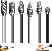 6Pcs Fraises Rotatives Carbure