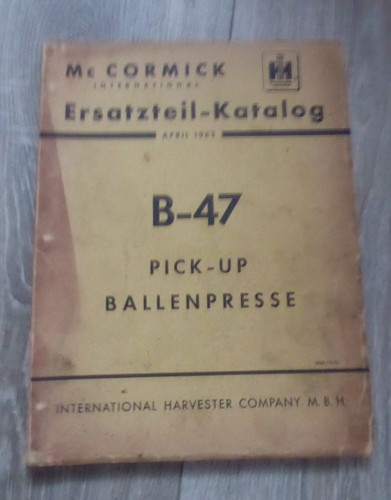 Cormick baler b47 parts - baler,