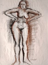 Dessin Fusain Du Sculpteur