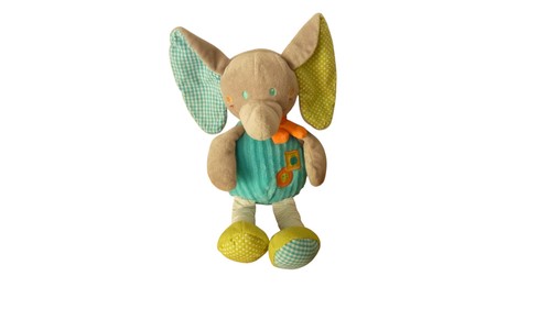 Peluche phant bleu - bleu,