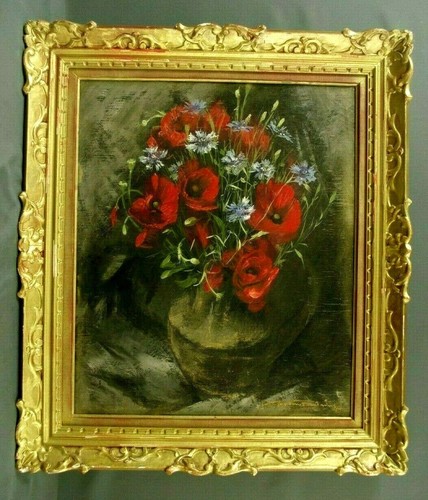 Tableau 1950 bouquet fleurs