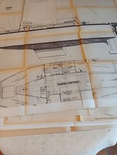 RARE LOT DE 15 PLANS BATEAUX