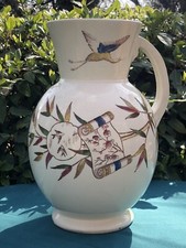Superbe BROC Vase ancien TUNIS Décor japonisant Oiseaux