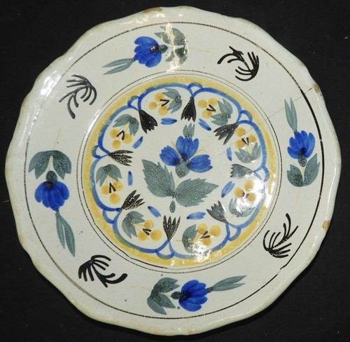Assiette faïence 19ème 24 - /,