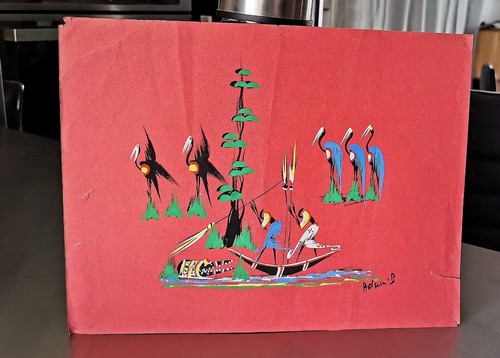 Peinture africaine gouache sur