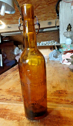 Ancienne bouteille brasserie - bouteille,