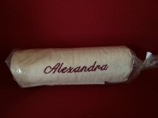 Serviette de toilette + gant personnalisés ALEXANDRA