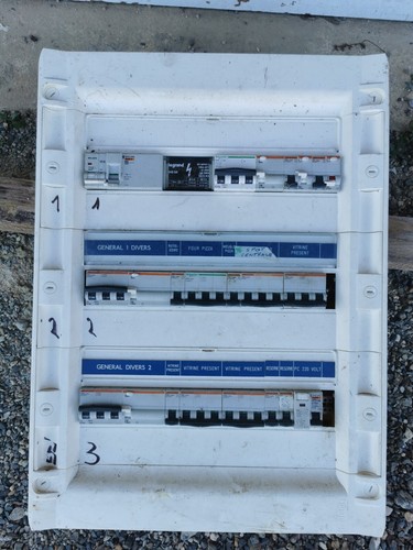Tableau électrique équipé - tableau,