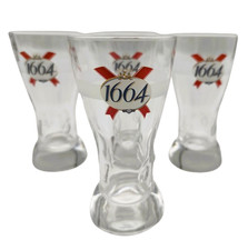 ? Lot de 4 Verres à Bière 1664 – 15 cl – Collection Pub/Bar – Logo Kronenbourg