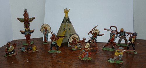 Figurines anciennes indiens - anciennes,