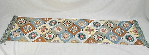 Table runner silk - silk,, floral