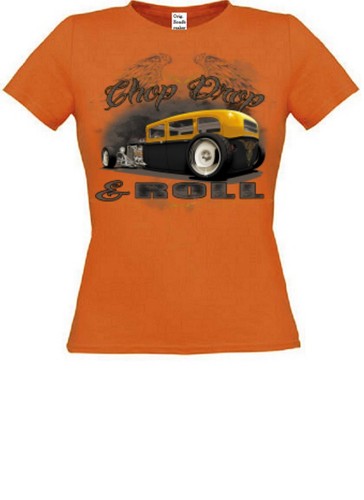 Women shirt orange with - t-shirt,