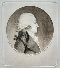 Portrait d'un inconnu au Physionotrace par Chrétien et Fouquet 18ème