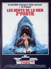 JAWS 2 - SCHEIDER / SHARK - ORIGINAL FRENCH MOVIE POSTER