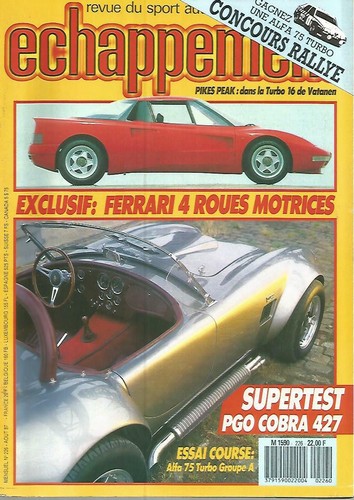 Echappement 226 alfa 75 - n°226,