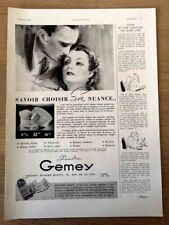 Poudre GEMEY - Maquillage + Cigarettes BALTO + VERTEX - Publicité de 1936 - 1873