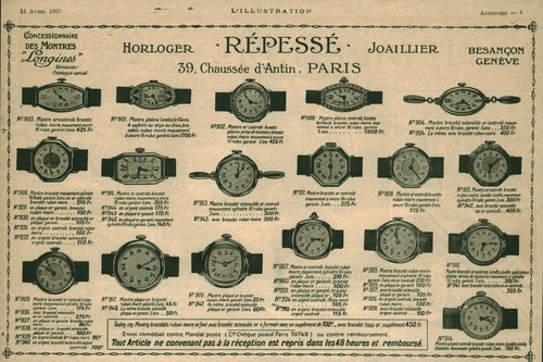 Publicité ancienne joaillier