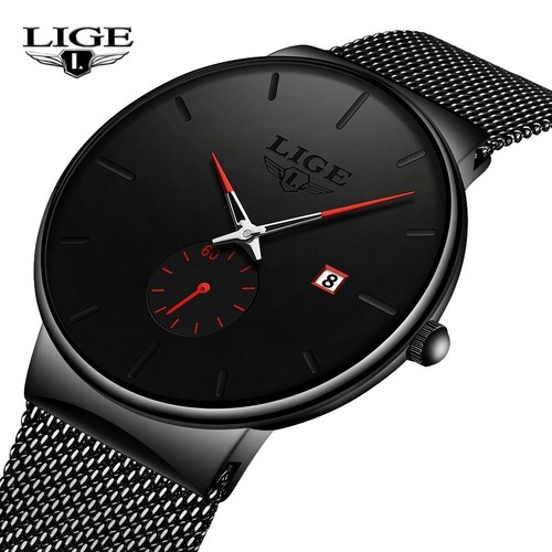 Montre quartz homme - quartz, acier