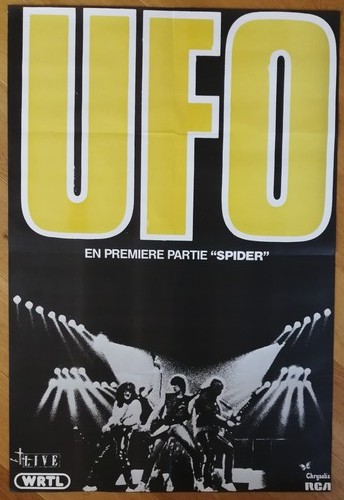 Ufo spider affiche concert - ufo, +