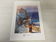 CP CARTE POSTALE TABLEAU CORSE NONZA VUE sur la PLAGE de SABLE NOIR - Vierge