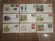 lot  10 Enveloppes/ Timbres -
