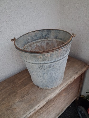 Ancien seau zinc litres - ancien, zinc.10