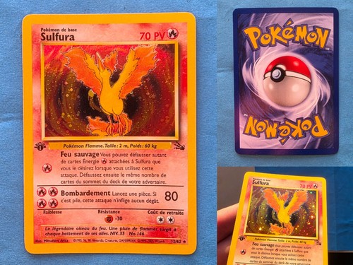 Carte pokémon sulfura 62 - carte, 12/62