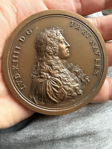 Médaille louis xiv - xiv, la