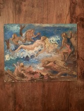 Tableau Huile Carton Portrait