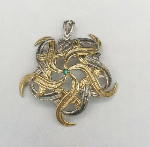 Pendentif grand émeraude - grand,