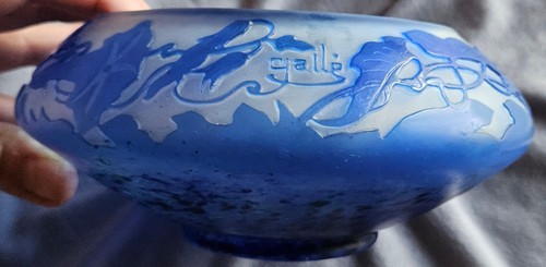 Emile gallé coupe verre - gallé, en