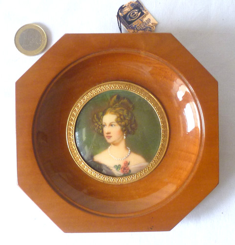 Ancienne miniature peinte - miniature,