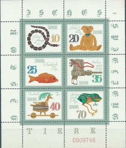 Allemagne rda feuille 1981 - :,
