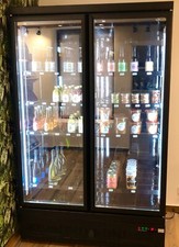 réfrigérateur proféssionnel - froid positif - 2 portes - noir