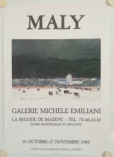 Affiche maly 1986 - maly,