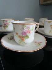 6 TASSES A CAFE & SOUS TASSES