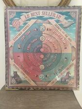 Jeu de fléchettes publicitaire, RTL 1975, impression contrecollée sur bois