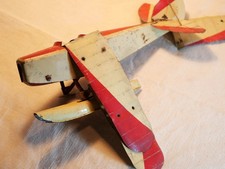 JOUET ANCIEN avion MECAVION  Meccano rouge blanc incomplet à monter VIM24MEC001