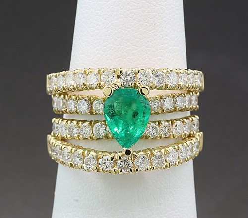 Bague émeraude brillante - Émeraude,