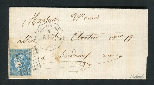 Rare lettre lectoure - lettre, de