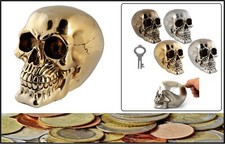 Tirelire Tête De Mort Or