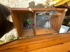  Bois Clapier d'Extérieur 1 Niveau Enclos Cage à Lapin Multicolore vidaXL