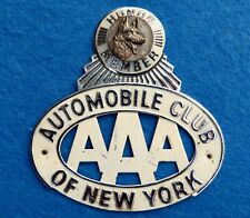 Plaque de calandre ancienne - AUTOMOBILE CLUB OF NEW YORK - HONOR MEMBER -
