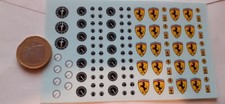 decals decalcomanie déco ferrari plus grand que du 1/18 promo pose facile